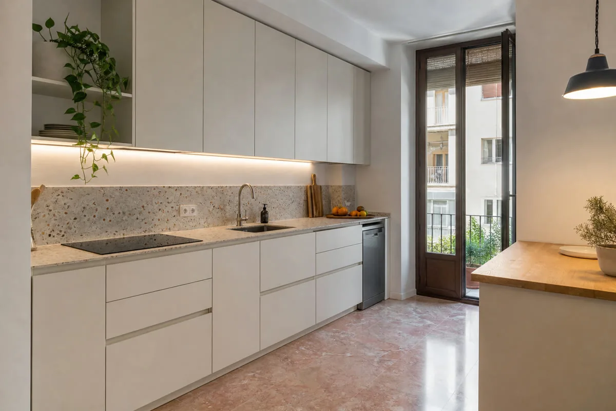 Visualización orientativa de cocinas con isla a medida en La Vila Joiosa